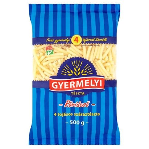 Gyermelyi 4 tojásos száraztészta 500 g Rövidcső