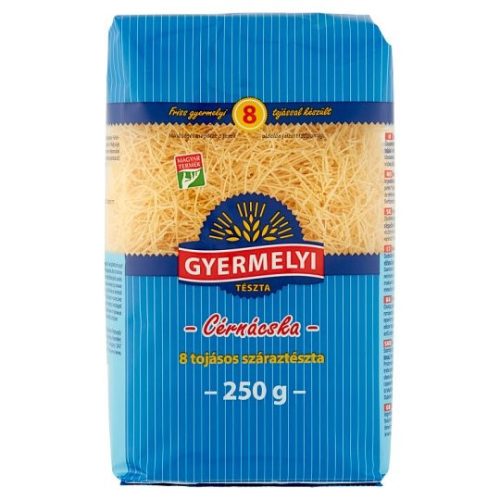 Gyermelyi 8 tojásos száraztészta 250 g Cérnácska