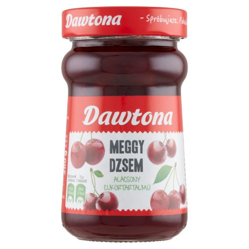 Dawtona alacsony cukortartalmú meggy dzsem 280 g