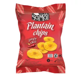   SAMAI Plantain chips csípős chilli 75g főzőbanán Jungle Chili