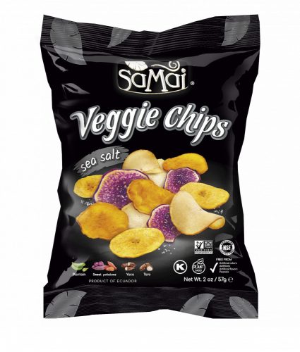 SAMAI Veggie chips tengeri sós 57g Rainforest vegyes zöldség