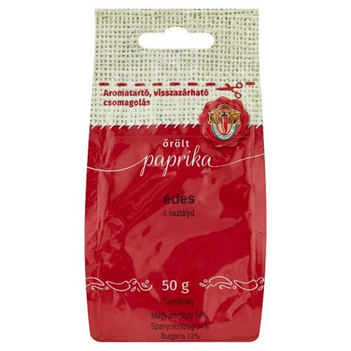 Szegedi csemege paprika I. osztályú 50 g