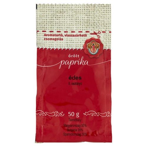 Szegedi édesnemes őrölt paprika II. osztályú 50 g