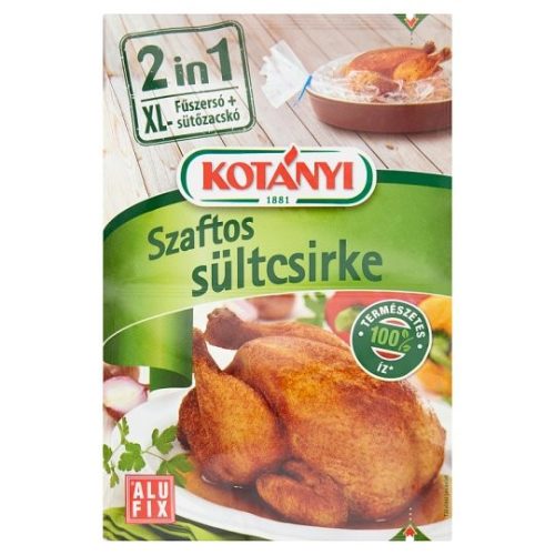 Kotányi 2 in 1 Szaftos sültcsirke fűszersó sütőzacskóval 25 g