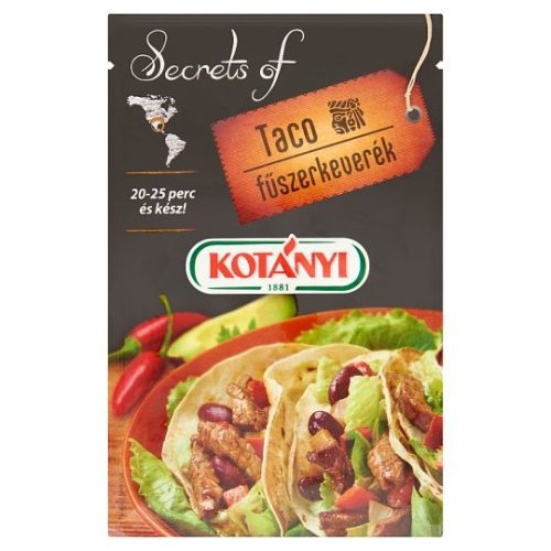 Kotányi Secrets of Mexico taco fűszerkeverék 20 g