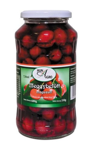 Hunagro Meggybefött magozott 720 ml