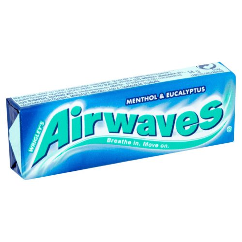 Airwaves Menthol és Eucalyptus ízű rágógumi 14 g