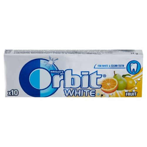 Orbit White gyümölcsízű cukormentes rágógumi édesítőszerrel 14 g