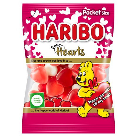 Haribo Love Hearts 100 g