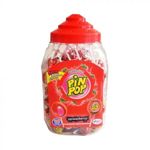 Pin Pop nyalóka strawberry 100*18 g 1800 g