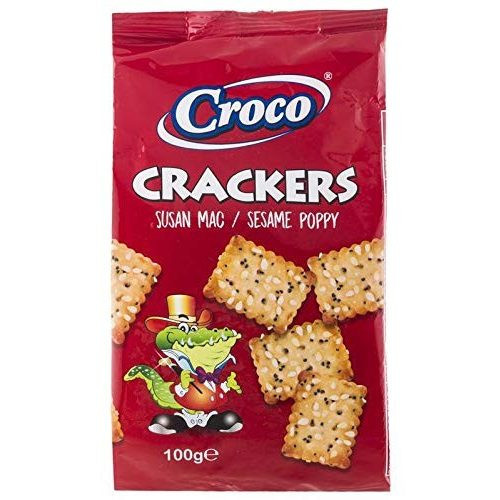 Croco szezám-só-mák ízű kréker 100g