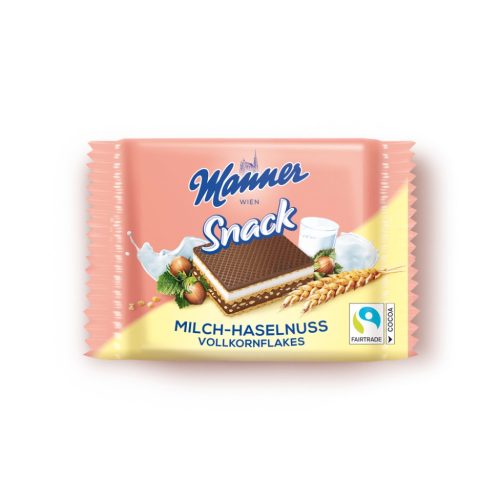 Manner tejes-mogyorós szelet teljes kiőrlésű gabonapehellyel 25 g