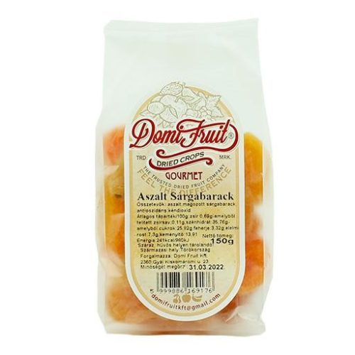 Domi Fruit Aszalt Sárgabarack 150 Gr.