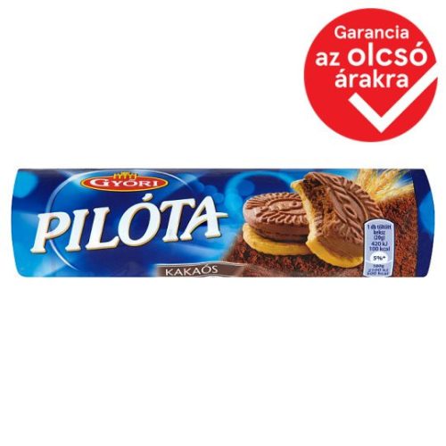 Győri Pilóta kakaós krémmel töltött keksz 180 g