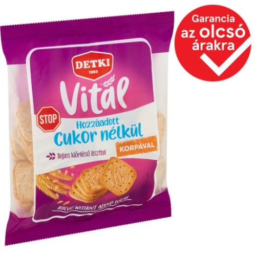 Detki Cukor Stop háztartási keksz hozzáadott cukor nélkül 180 g