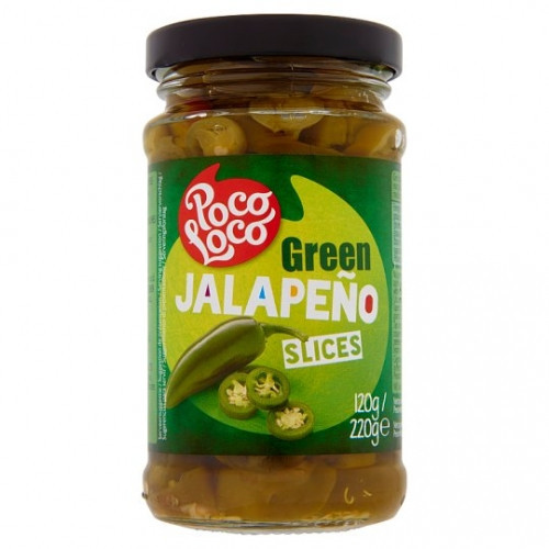 Poco Loco szeletelt csípős zöld jalapeño paprika 220 g