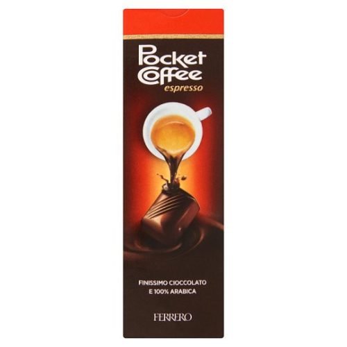 Pocket Coffee csokoládé és tejcsokoládé praliné folyékony kávéval töltve 62,5 g