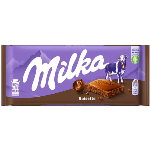 Milka Noisette alpesi tejcsokoládé mogyorómasszával 100 g