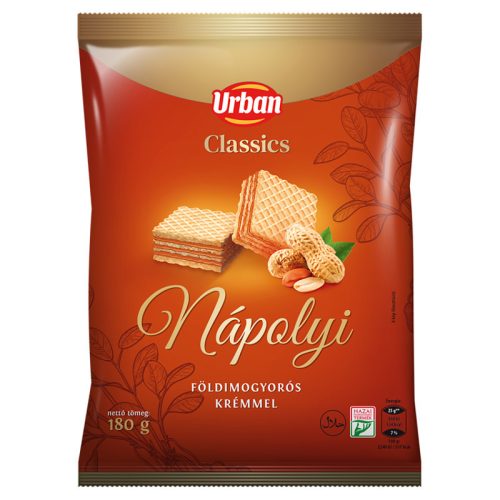 Urban Classics töltött ostya 180 g földimogyorós krémmel