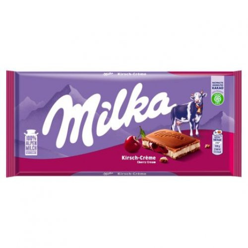 Milka Táblás 100 gr.  Cherry Cream