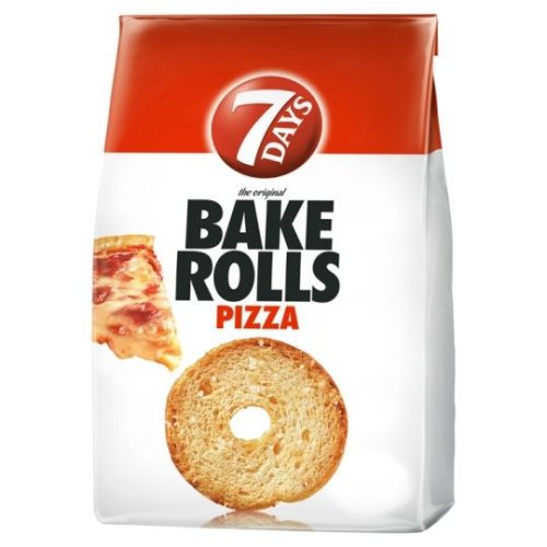 7DAYS Bake Rolls pizza ízű kétszersült 80 g