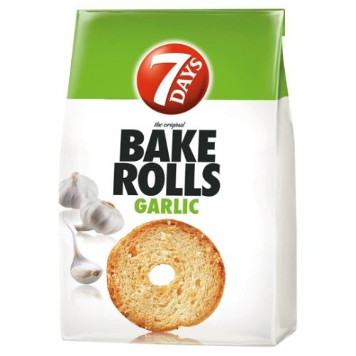 7DAYS Bake Rolls fokhagymás kétszersült 80 g