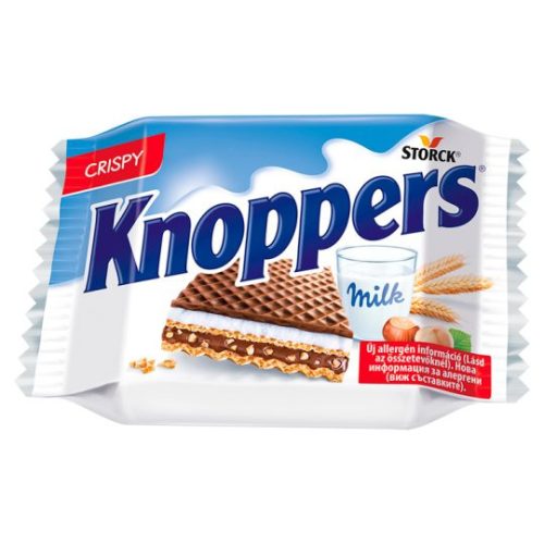 Knoppers töltött ostya kakaós tejbevonóval félig mártva 25 g