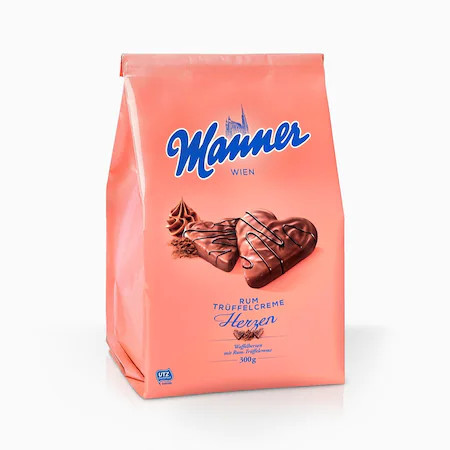 Manner Herzen rum-trüffel 300g