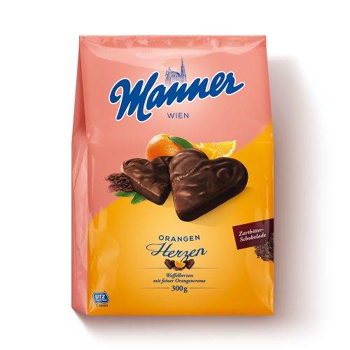 Manner Herzen orange 300 g