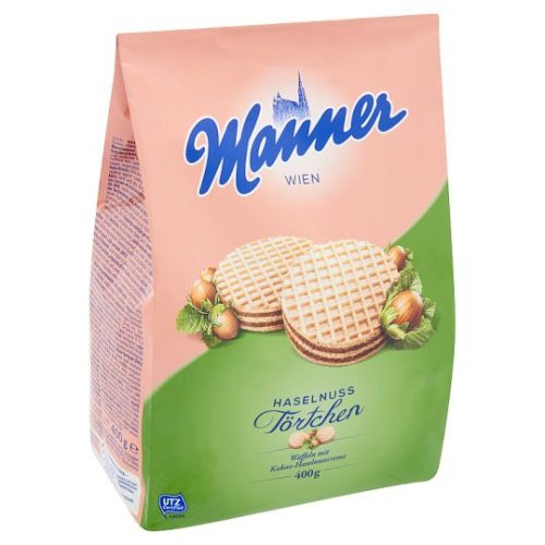 Manner Törtchen kakaós-mogyorókrémmel töltött ostya 400 g