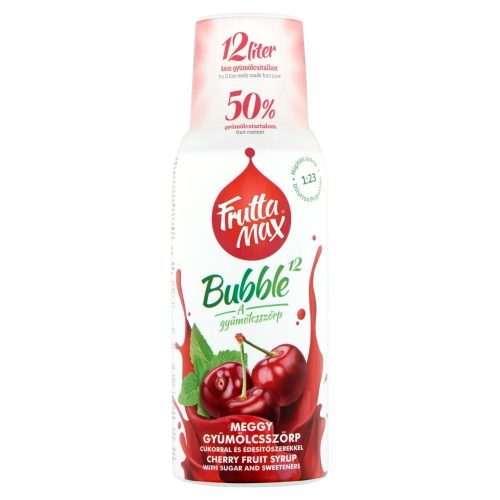 FruttaMax Bubble12 Meggy ízű szörp 500 ml