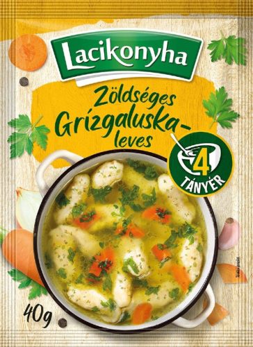 Lacikonyha zöldséges grízgaluskaleves 4 tányéros 40 g