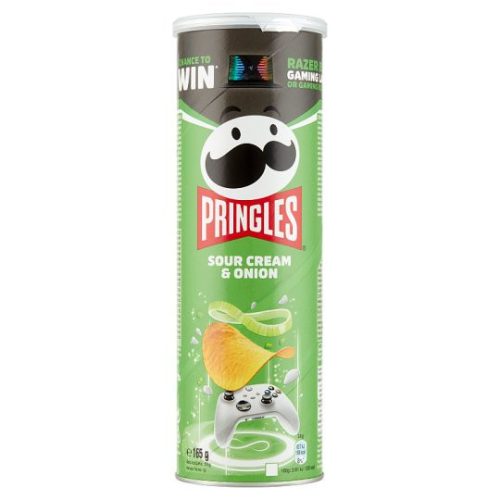 Pringles hagymás-tejfölös ízesítésű snack 165 g