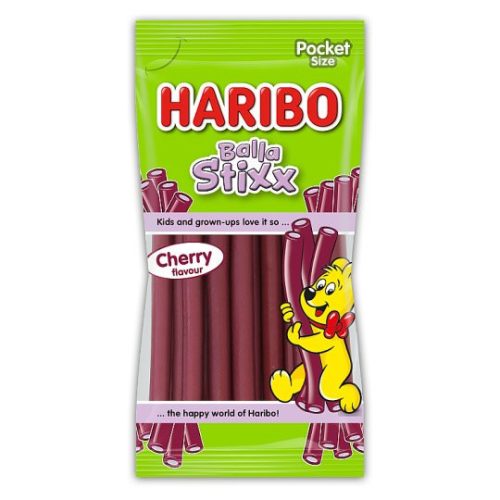 Haribo Balla Stixx Cherry cseresznye ízű gumicukorka 80 g