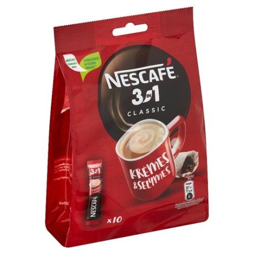 Nescafé 3in1 Classic azonnal oldódó kávéspecialitás 10 x 17 g (170 g)