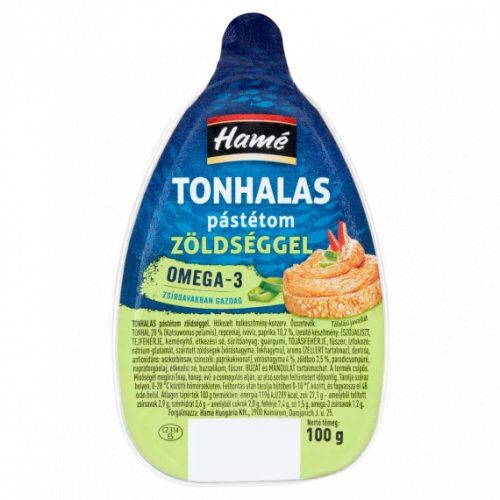 Hamé tonhalas krém zöldséggel 100 g