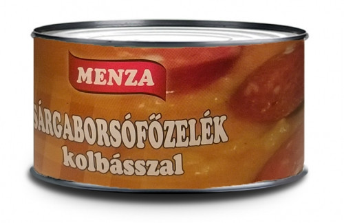 Menza Sárgaborsófőzelék Kolbásszal 400gr