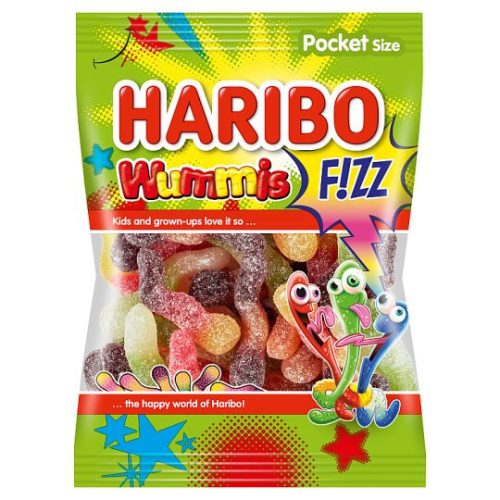 Haribo Wummis Fizz gyümölcsízű gumicukorka 100 g