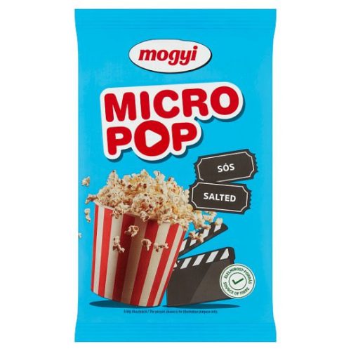 Mogyi Micro Pop sós, mikrohullámú sütőben elkészíthető pattogatni való kukorica 100 g