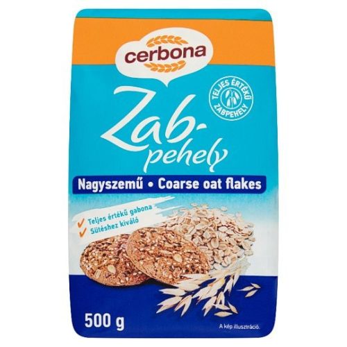 Cerbona nagyszemű, lapított zabpehely 500 g