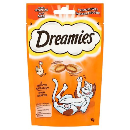 Dreamies Jutalomfalat macskáknak csirke, 60 g