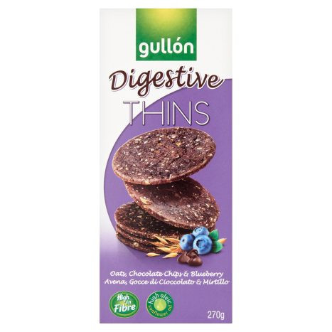 Gullón Digestive Thins áfonyás csokis keksz 270g