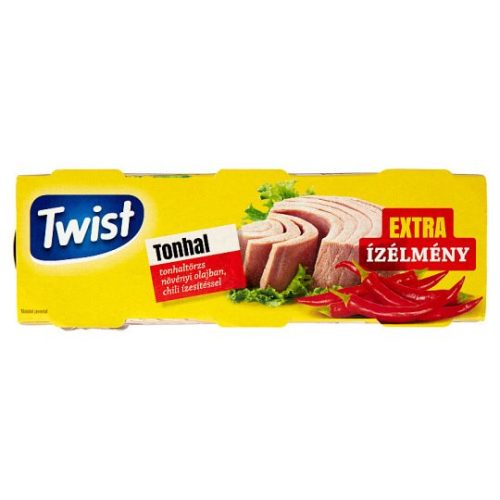 Twist tonhaltörzs növényi olajban chili ízesítéssel 3 x 80 g (240 g)