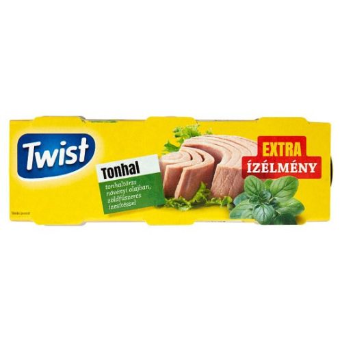 Twist tonhaltörzs növényi olajban zöldfűszeres ízesítéssel 3 x 80 g (240 g)