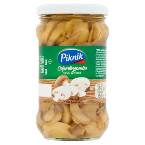 Piknik szeletelt csiperke gomba üveges 280 g