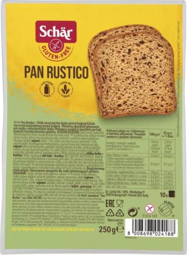 Schár Pan Rustico kenyér 250 gr