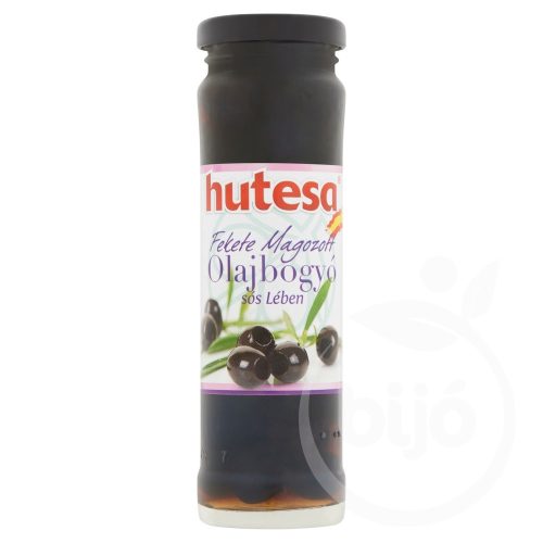 Hutesa fekete magozott olajbogyó 156 ml