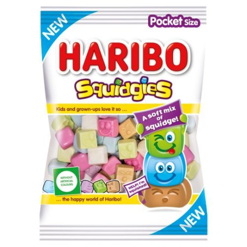 Haribo Squidgies gyümölcs- és kólaízű habosított gumicukorka 80 g