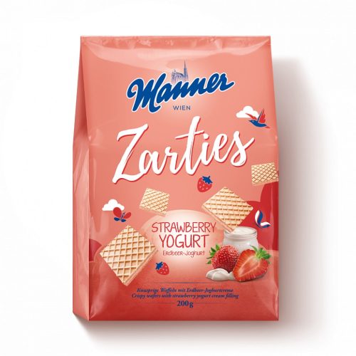 Manner Zarties ostya epres-joghurtos 200 g