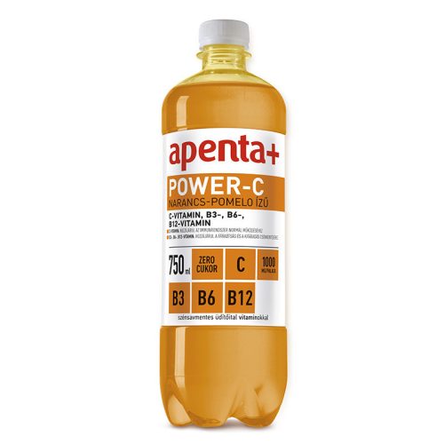 APENTA+ POWER-C NARANCS-POMELO ÍZŰ SZÉNSAVMENTES ENERGIASZEGÉNY